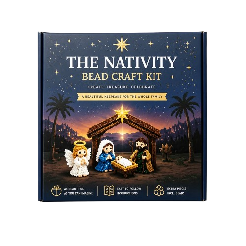The Nativity Bead Craft Kit box